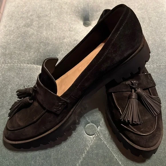 Via Spiga | Shoes | Via Spiga Black Suede Vintage Chunky  display picture 3